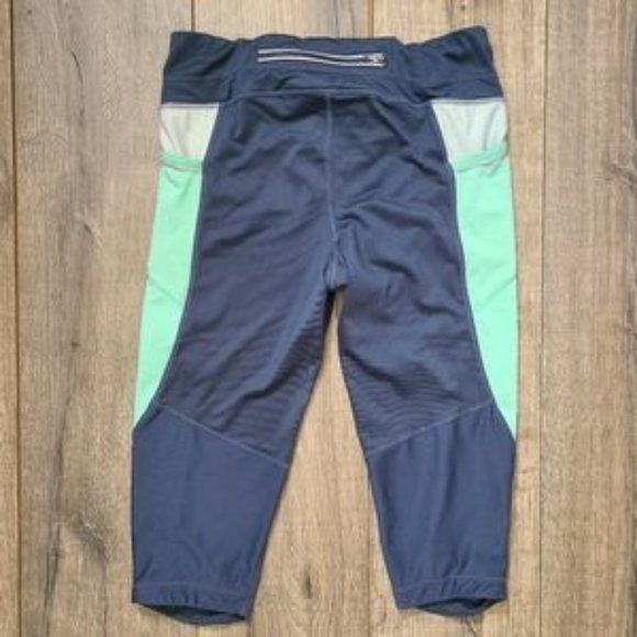ATHLETA Be Free Tights Capris Leggings Colorblock - Picture 2 of 2